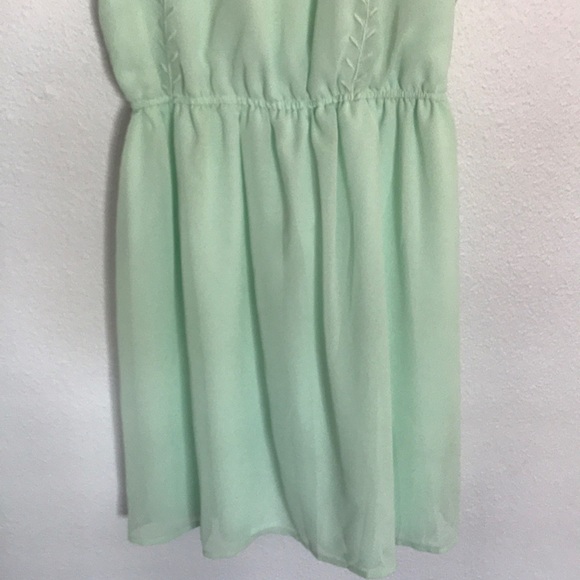 Maison Jules Dresses Mint Green Embroidered Dress Poshmark